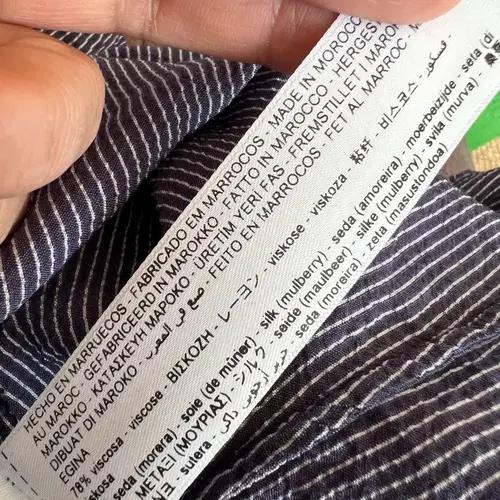 마시모뚜띠 여성 네이비 잔스트라이프 프릴블라우스  L 8