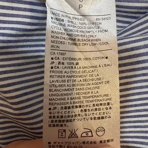 바나나리퍼블릭 여성 네이비 스트라이프 프릴배색블라우스 셔츠블라우스 8