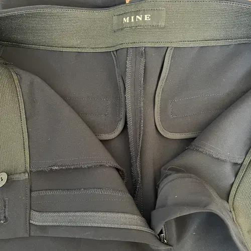 마인 여성 블랙 세미부츠컷 슬랙스 정장팬츠 7