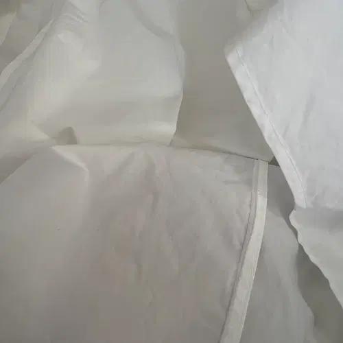 오르 ORR 여성 화이트 타이넥 코튼블라우스 S 7