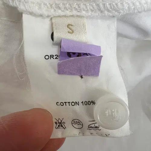 오르 ORR 여성 화이트 타이넥 코튼블라우스 S 8