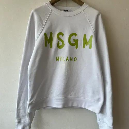 MSGM 여성 화이트 맨투맨티셔츠 스웻티셔츠 S 3