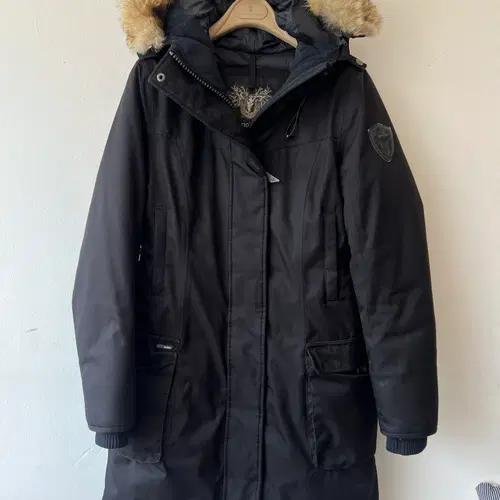 노비스 여성 블랙 덕다운패딩점퍼 후드패딩점퍼 M 3