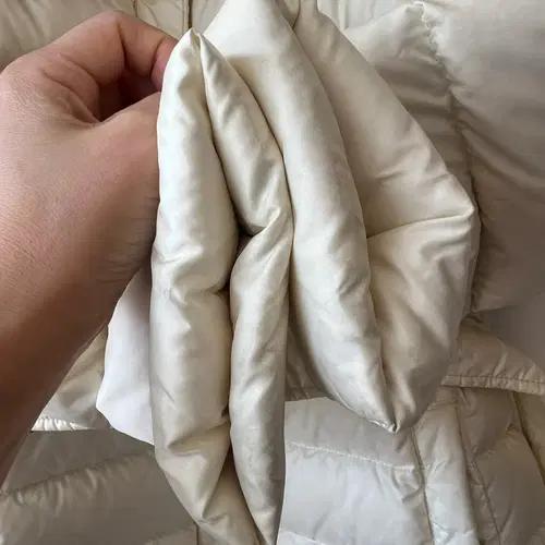 노스페이스 여성 아이보리 구스다운패딩 하프패딩점퍼 90 7