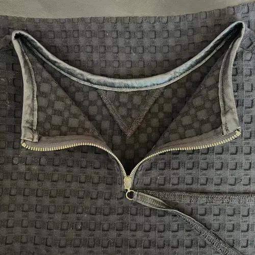 수입보세 여성 블랙 양가죽배색티셔츠 라운드티셔츠 M 2
