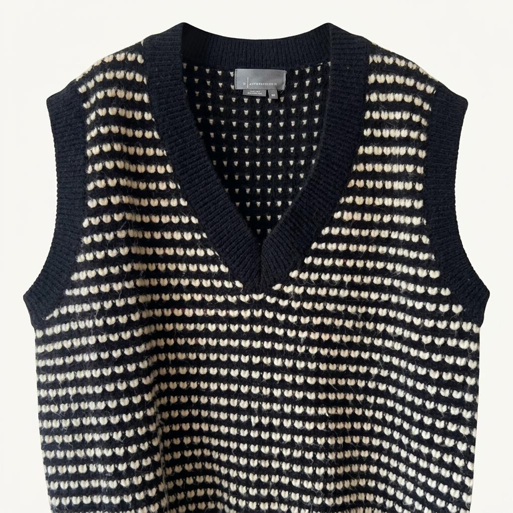 앤트로폴리지 Anthropologie  여성 블랙 니트조끼 간절기조끼 1