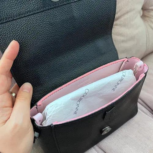 쿠론 럭키슈에뜨 천연가죽 블랙미니크로스백 8