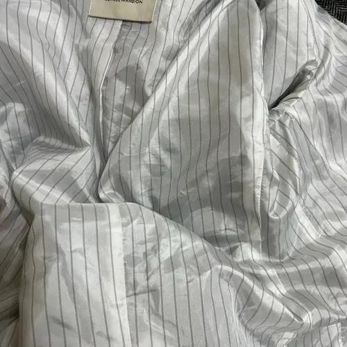 비뮤즈맨션 여성 헤링본 노카라울자켓 55 7