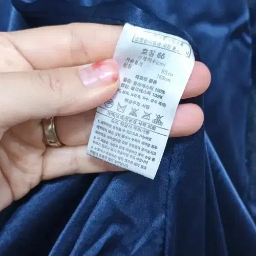 라벨르 네이비페이크퍼후드점퍼 66사이즈 7