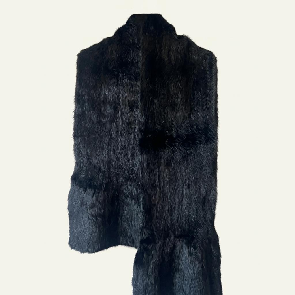 천연모피 머플러 니팅모피 목도리 1