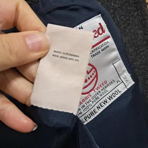 A.P.C 여성 울100헤링본코트 M사이즈 10