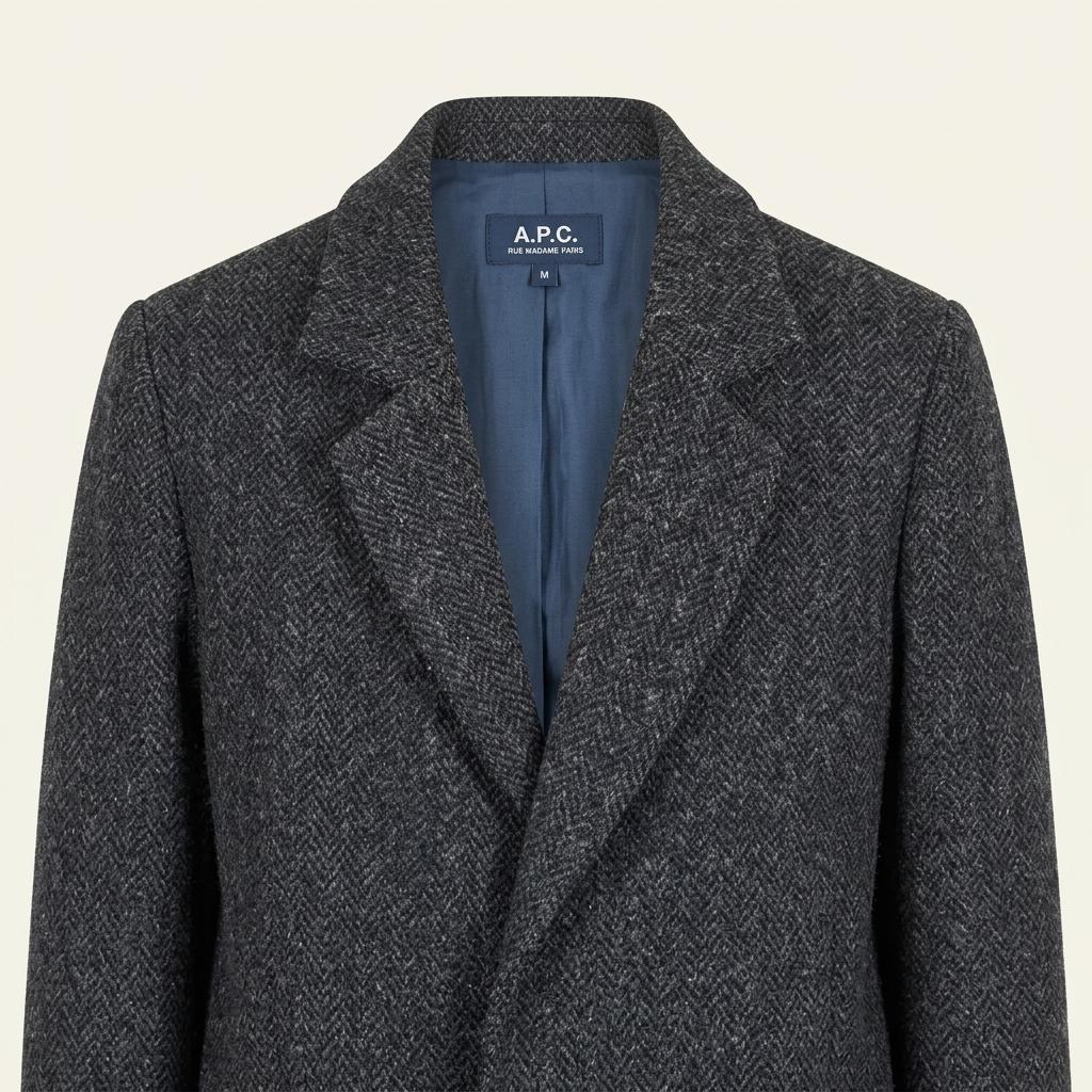 A.P.C 여성 울100헤링본코트 M사이즈 1