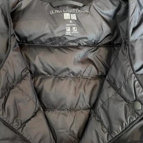 유니클로 여성 블랙 다운패딩조끼 경량패딩조끼 XL 6