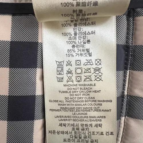 버버리 여성 블랙 다운패딩점퍼 누빔경량패딩 M 10