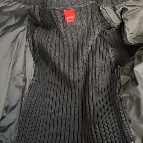 에스프릿 ESPRIT 여성 블랙 집업니트점퍼 90 6