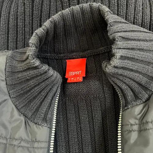 에스프릿 ESPRIT 여성 블랙 집업니트점퍼 90 7