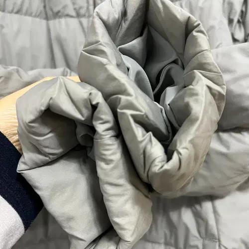 띠어리 여성 그레이 다운패딩점퍼 M 5