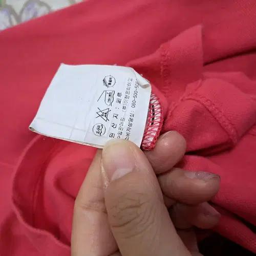 라코스테 여성 핫핑크긴팔PK티셔츠  38사이즈 9