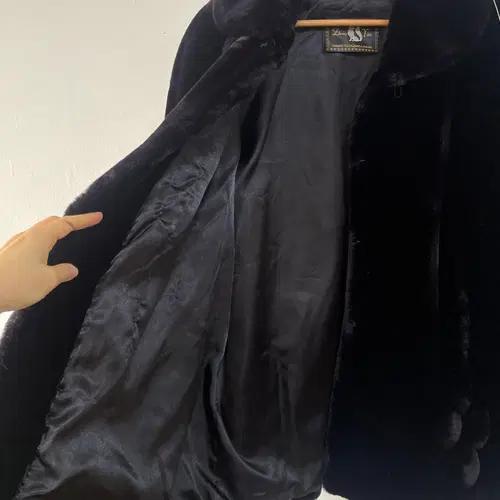 여성 블랙인조모피코트 XL사이즈 5