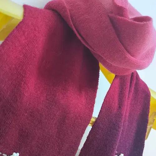 자수 핑크 그라데이션 머플러 울머플러 4