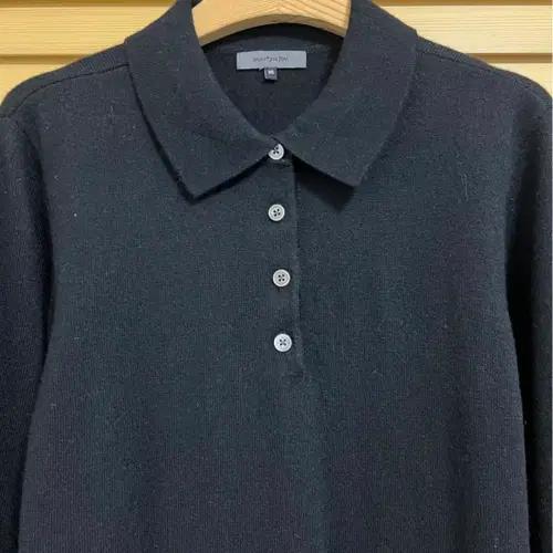 마르틴발 martynbal 여성 블랙 카라니트티 울니트티셔츠 95 2