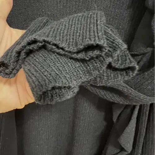 일본수입 콤파니아 여성 블랙 프릴골지가디건 5