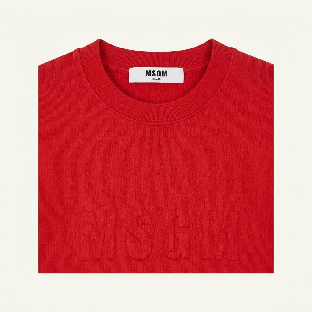 MSGM 여성 레드맨투맨티셔츠 S사이즈 1