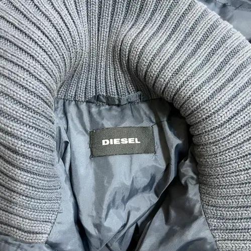 디젤 여성 인디블루 니트배색 패딩점퍼 패딩자켓 XS 7