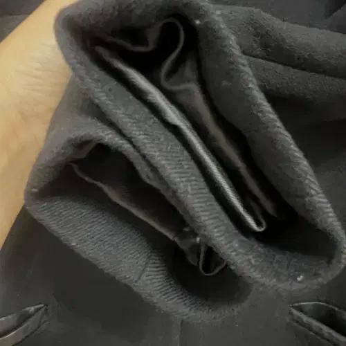 마쥬 maje 여성 양가죽배색 블랙울코트 1 6