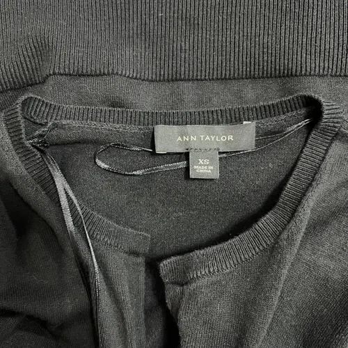 앤테일러 여성 블랙 실크코튼가디건  XS 6