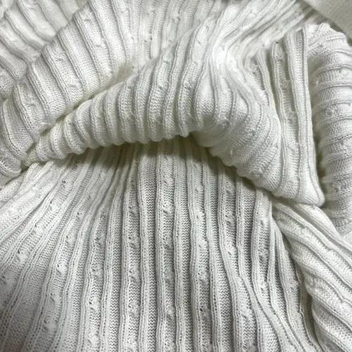 타비힐피거 여성 화이트 브이넥케이블니트 M 8