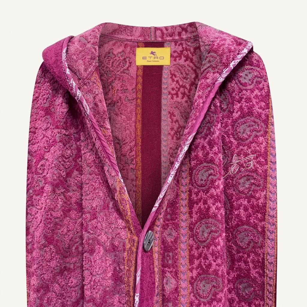 명품)ETRO 바쓰 페이즐리 코튼가운M~L 1