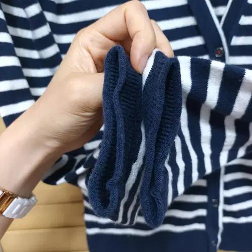 타미힐피거 여성 캐시미어스트라이프가디건 M사이즈 6