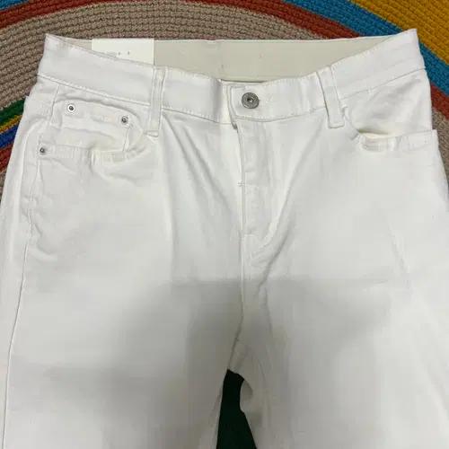 새상품) 2nb 여자 화이트 데님팬츠 L 6