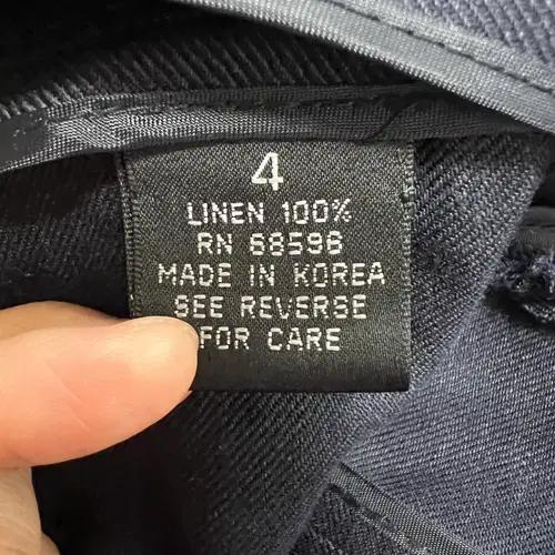 블루마린 여성 네이비 린넨자켓 4 9