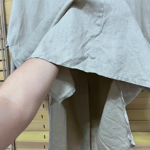 지센 여성 린넨칠부블라우스 100사이즈 7
