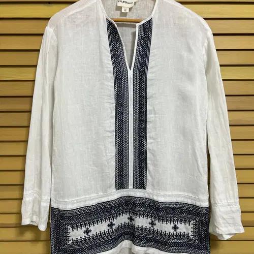 퓨어DKNY 여성 린넨블라우스 P 3