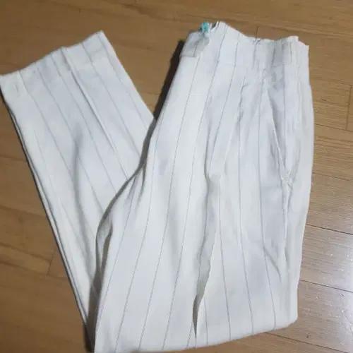 수입)클럽모나코 화이트린넨혼방 팬츠XS 여름바지 2