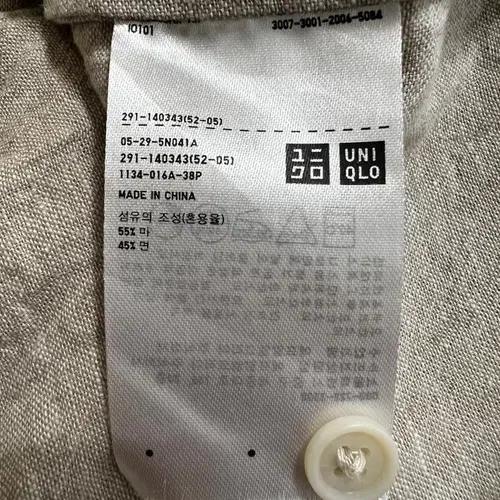 유니클로 여성 코튼린넨셔츠원피스 M 8