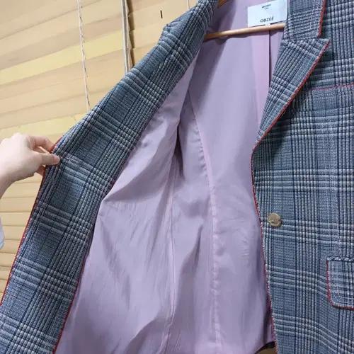 한섬오브제 아카이브 체크울자켓 88-98-165(66)사이즈 5
