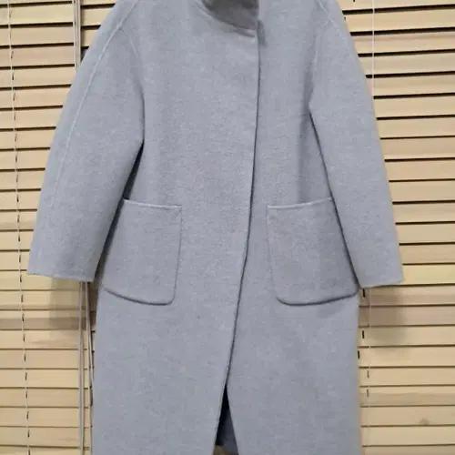 보브 여성 울스탠드칼라롱코트 55 3