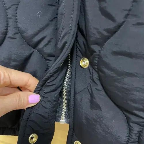 새상품급 루비콘 퀼팅 블랙누빔점퍼 6677 8