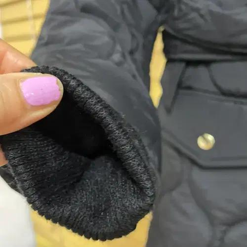 새상품급 루비콘 퀼팅 블랙누빔점퍼 6677 7