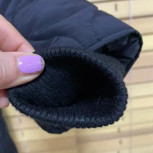 새상품급 루비콘 퀼팅 블랙누빔점퍼 6677 6