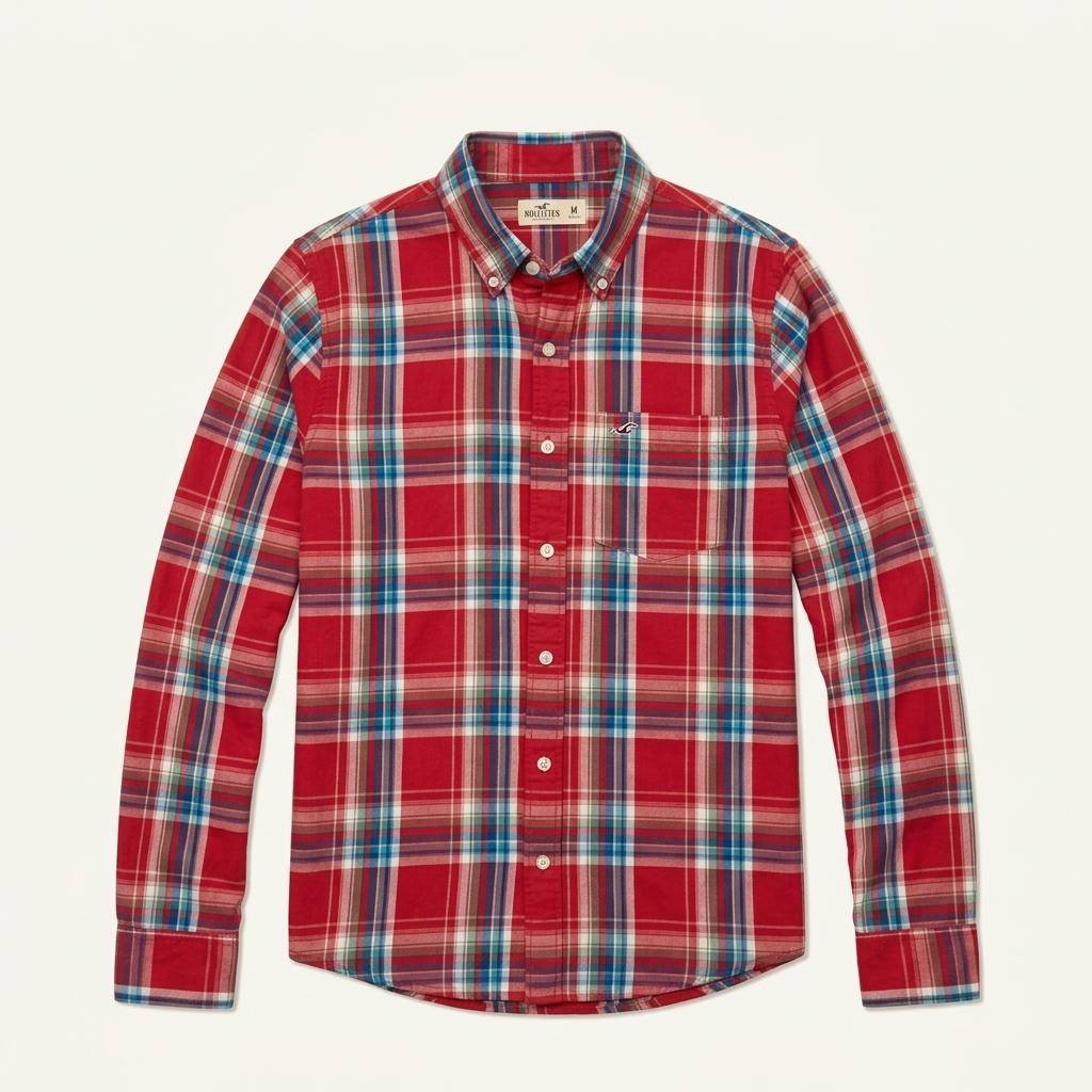 A3250 [HOLLISTER] 홀리스터 체크 셔츠 M 1