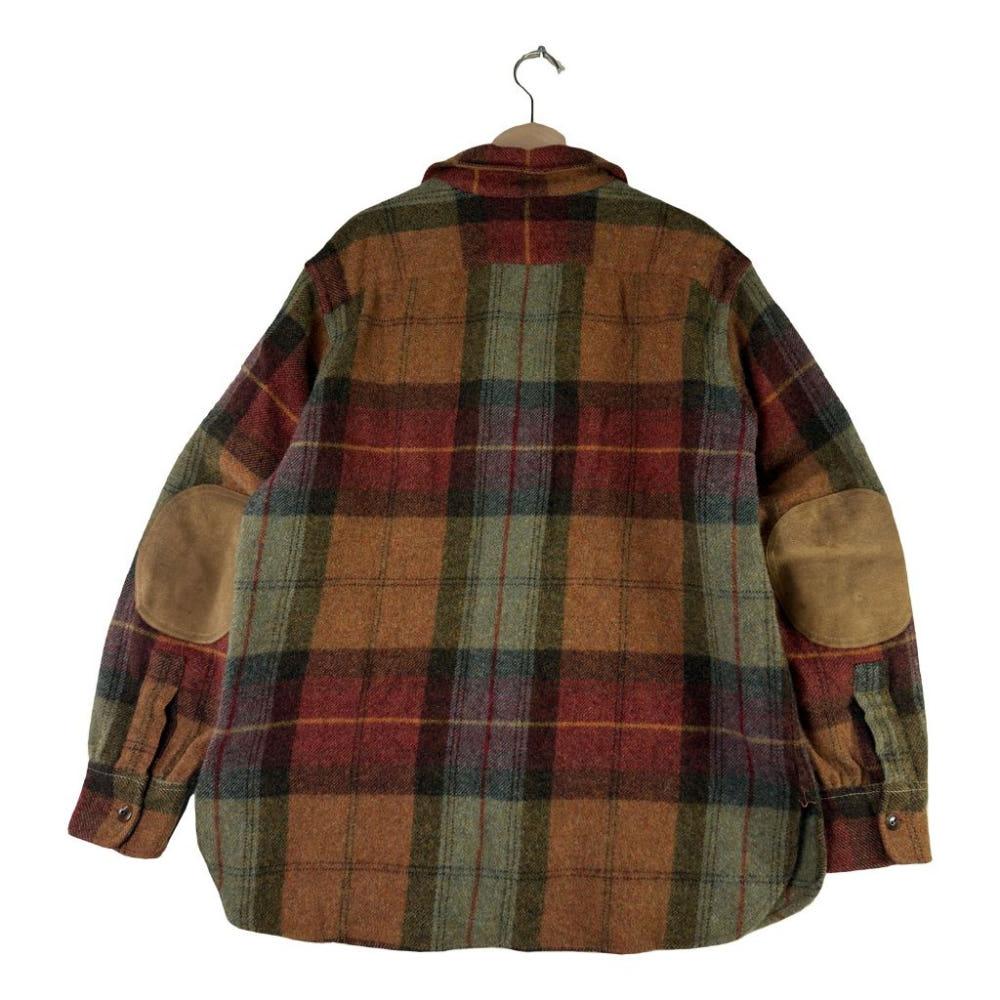 A3120 폴로 울 체크 자켓 L 4