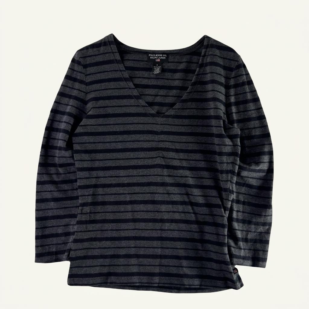 A2422 폴로 진스 V넥 긴팔 티 [ SIZE 1