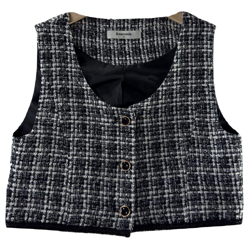 A2070  새상품 에잇세컨즈 크롭 조끼 [ SIZE 2