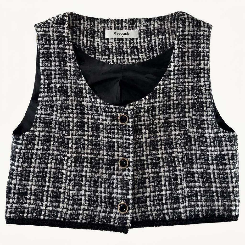 A2070  새상품 에잇세컨즈 크롭 조끼 [ SIZE 1