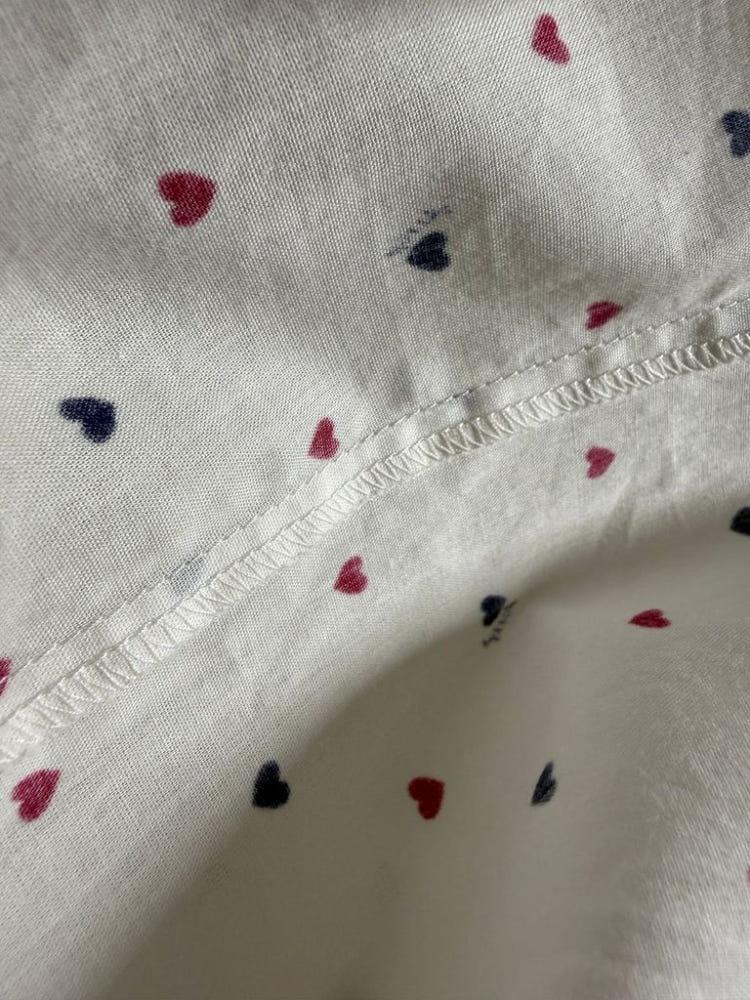 A1785 [ HAZZYS ] 헤지스 하트 패턴 셔츠 [ SIZE 6